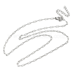 Ожерелья из нержавеющей стали 304 с арахисовыми звеньями для женщин&nbsp;NJEW-U050-03P