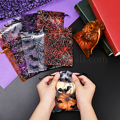 50 шт. 5-цветные прямоугольные тканевые сумки с завязками&nbsp;ABAG-SP0001-49