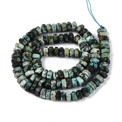 Бусы натуральная африканская бирюза (яшма)&nbsp;G-N357-14A-06-1