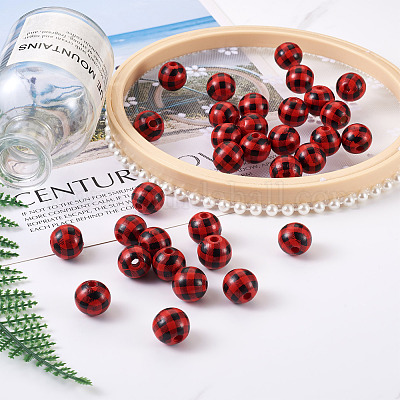 Натуральные деревянные бусы&nbsp;WOOD-TAC0010-05B-1