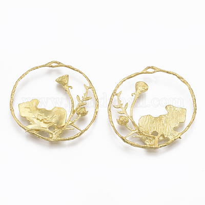 Латунные подвески&nbsp;KK-S349-028-NF-1