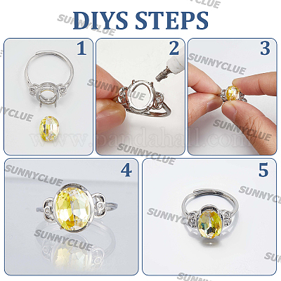 4 шт. регулируемые латунные кольцевые компоненты&nbsp;KK-SC0007-02B-1