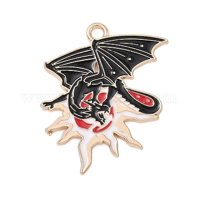 Подвески из эмали и сплава&nbsp;ENAM-P258-05E-G-1