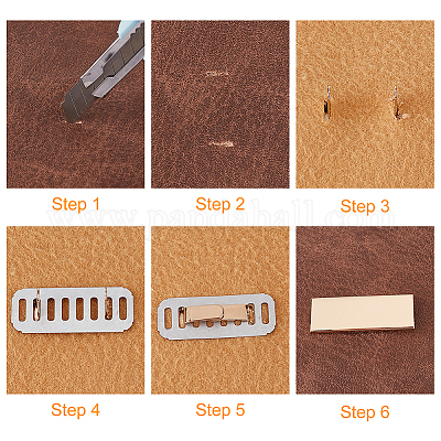 18 комплект 3-х цветных декоративных застежек из цинкового сплава для сумок&nbsp;FIND-WR0008-51-1