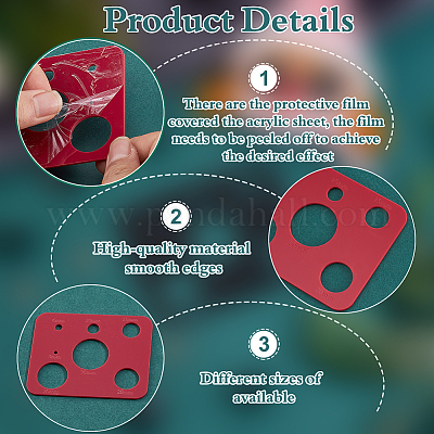 Шаблон глаз куклы из акрила DIY-WH0580-39I-1