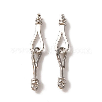 Латуни крюка и S-крючок застежки KK-U016-04P-1