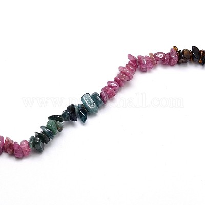 Натуральный турмалин чипы бисер пряди G-O049-09-1