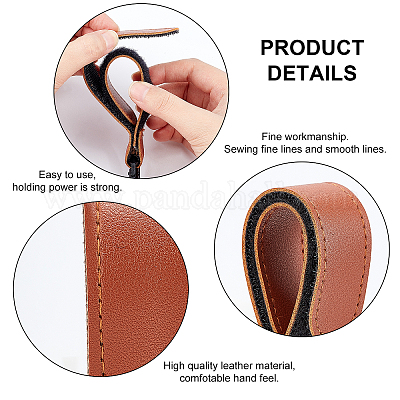 Ahademaker 4 комплект 2 цвета искусственная кожа крючки для коляски AJEW-GA0004-29-1