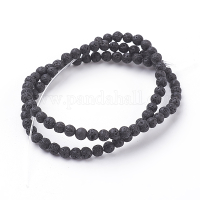 Бусы из натуральной лавы&nbsp;X-g434-7-1