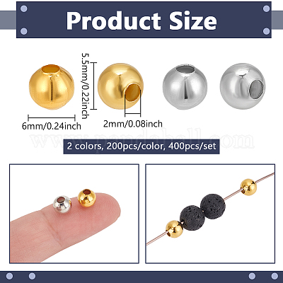 400 шт. 2-х цветные железные бусины-обжимки&nbsp;IFIN-NB0001-64-1