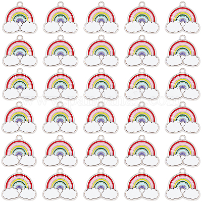 Подвески из эмали и сплава&nbsp;PALLOY-SC0002-47-1