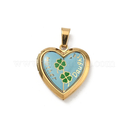 Подвески-медальоны из нержавеющей стали 304&nbsp;STAS-H255-02G-15-1