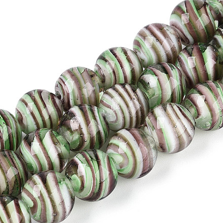 Бусы лэмпворк ручной работы LAMP-T023-30E-1