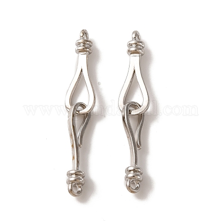 Латуни крюка и S-крючок застежки KK-U016-04P-1