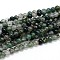 Natural Gemstone Round Bead Strands, Moss Agate, 4mm, Hole: 1mm, about 89~93pcs/strand, 15 inch