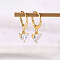 Elegant S925 Silver Heart Square Zirconia Earrings Set for Women