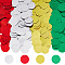 192G 4 Colors PVC Sequins Pendants, Flat Round, Mixed Color, 28.5x0.3mm, Hole: 1.4~1.5mm, about  200pcs/color