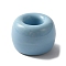 Ceramic Toothbrush Base, Mini Porcelain Toothbrush Holder, Bathroom Accessories, Rondelle, Sky Blue, 42x30~31mm, Inner Diameter: 17mm
