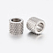 Tarnish Resistant 304 Stainless Steel Beads, Column, Stainless Steel Color, 5x4.5mm, Hole: 3mm