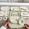 DIY PU Leather Donut Charms Crossbody Lady Bag Making Sets, Valentine's Day Gift for Girlfriend, Light Green, 19x14x8cm