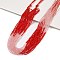 Transparent Gradient Color Glass Beads Strands, Segmented Multi-color Beads, Faceted Round, Red, 2mm, Hole: 0.5mm, about 160~178pcs/strand, 13.58 ~14.17 inch(34.5~36cm)