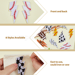 16 шт. 8-х цветные заплатки для исправления молний&nbsp;PATC-HS0001-06