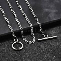 Не тускнеющие ожерелья из нержавеющей стали марки 304&nbsp;X-NJEW-JN01471