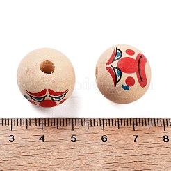 Набивные деревянные европейские бусины&nbsp;WOOD-G022-06H