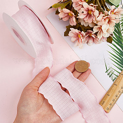 Лента из полиэстера с рюшами длиной 10 м для пришивания украшений&nbsp;OCOR-WH20007-02C