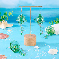 Латунь болтающиеся серьги&nbsp;EJEW-TAC00022