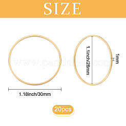 20 шт. Латунные соединительные кольца&nbsp;KK-CN0001-54G