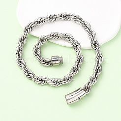 Ожерелья из цепочек из нержавеющей стали 304 толщиной 10 мм&nbsp;NJEW-C099-07A-P