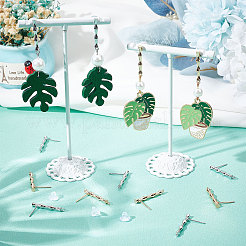 20 шт. латунная фурнитура для сережек-гвоздиков в форме бамбука&nbsp;KK-BBC0004-91