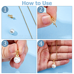 2 шт. 2 цвета 925 подвески из стерлингового серебра с кубическим цирконием&nbsp;STER-HS0001-13