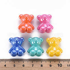 Перламутровые непрозрачные акриловые бусины X-MACR-S373-39I