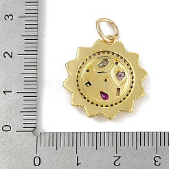 Латунные микро проложить кубического циркония подвески&nbsp;KK-B114-18G