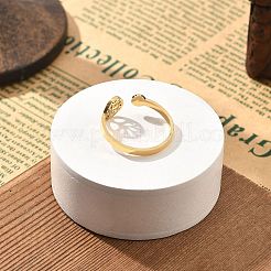 Кольцо-манжета из нержавеющей стали 304 со стразами для женщин&nbsp;RJEW-F169-01G-07