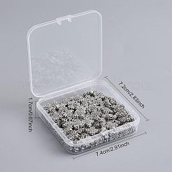 Сплавочные овальные бусины тибетского стиля &nbsp;TIBEB-FH0001-32AS-RS