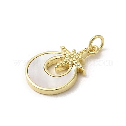 Латунные подвески из ракушек&nbsp;KK-I708-07A-G