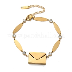 Браслеты из нержавеющей стали 304 с овальными звеньями&nbsp;BJEW-U030-01G