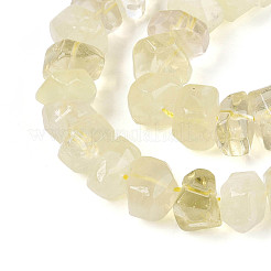 Нити из натуральных бусин лимонного кварца (обработанных нагреванием)&nbsp;G-N347-17A-06