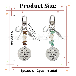 2 шт. натуральный зеленый авантюрин&nbsp;HJEW-DR00173