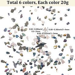 120 г двухцветных непрозрачных стеклянных бусин&nbsp;MRMJ-SC0001-36