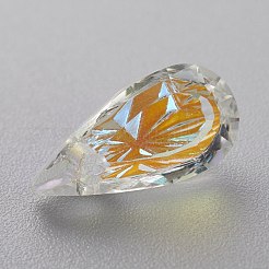 Подвески из тисненого стекла со стразами&nbsp;GLAA-J101-06A-001SI