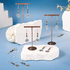 10 пара серег с подвесками из сплава «Древо жизни» в 5 стилях&nbsp;EJEW-TA0001-31