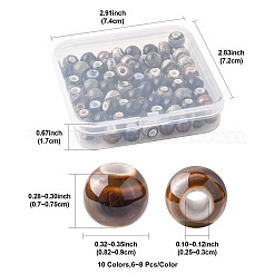 68шт 9 цвета фарфоровые бусины ручной работы&nbsp;PORC-FS0001-23A