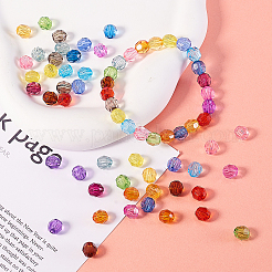 450шт 15 цвета прозрачные акриловые бусины&nbsp;TACR-CJ0001-31