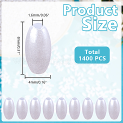 1400 шт. пластиковые бусины с имитацией жемчуга&nbsp;KY-HY0001-23B