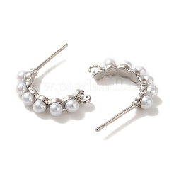 Стойка покрытие латунные шпильки серьги фурнитура&nbsp;EJEW-R162-32P