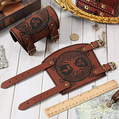 Браслет из шнура дерева жизни из искусственной кожи&nbsp;AJEW-WH0342-88B